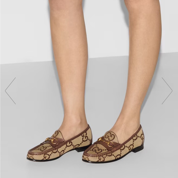 Gucci Monogram horsebit loafer size 37 - Picture 8 of 9